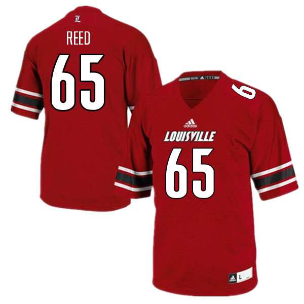Men #65 Izaiah Reed Louisville Cardinals College Football Jerseys Sale-Red